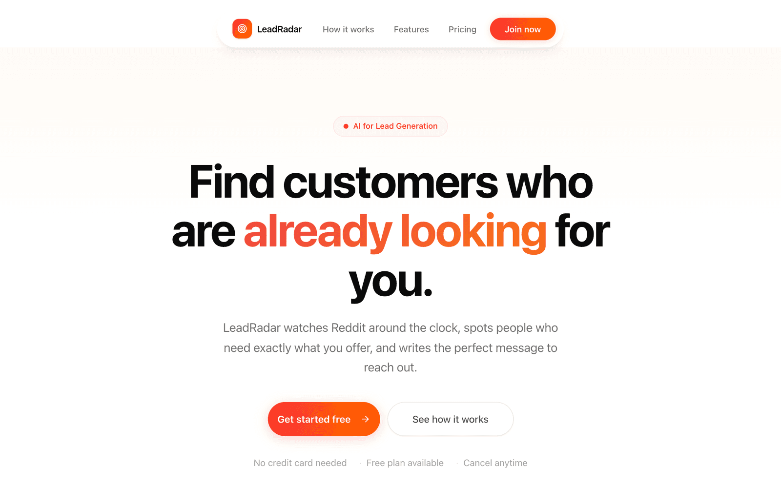 LeadRadar screenshot